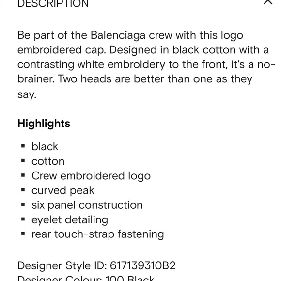 BRAND NEW balenciaga hat!! - Picture 3 of 5